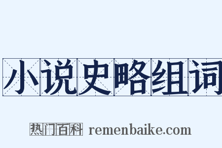 小说史略组词是什么意思的图片
